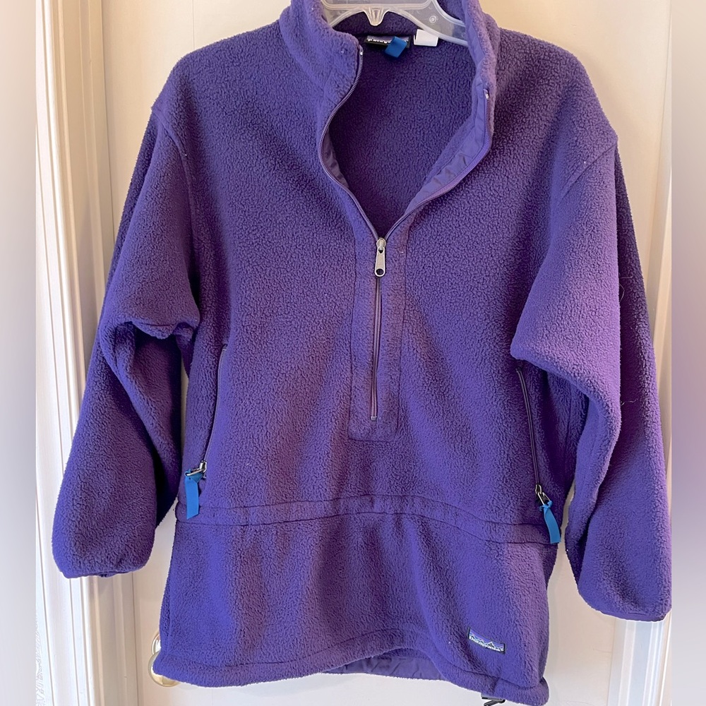 VINTAGE 90’s Patagonia Fleece, size XS - cinches at waist & bottom